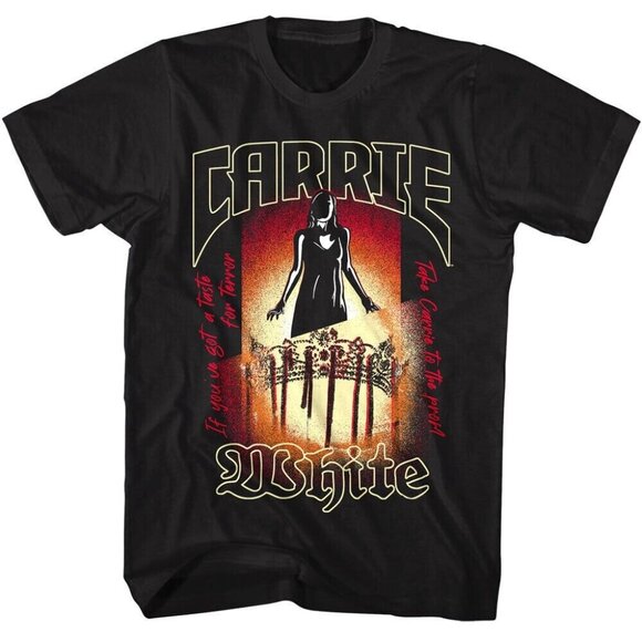 Sierra K Other - Carrie White Crowned Horror Movie Graphic T-Shirt Classic Film Fan Gift Tee 17